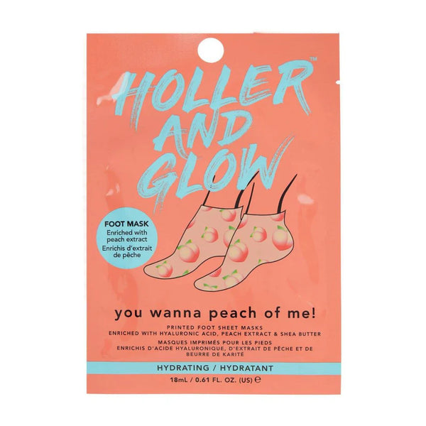 Holler & Glow You Wanna Peach of Me Refreshing Foot Mask