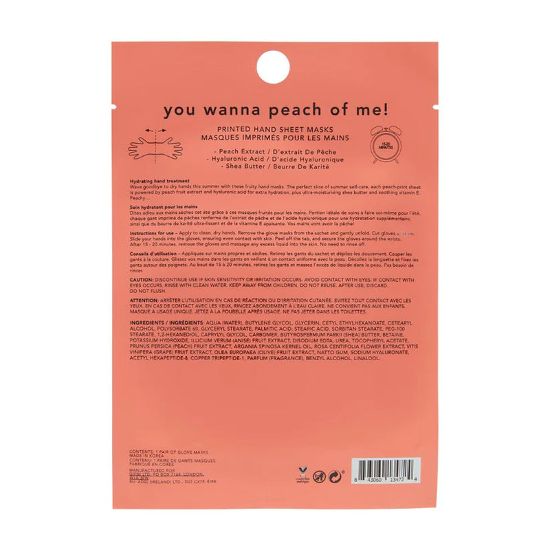 Holler & Glow You Wanna Peach of Me Refreshing Hand Mask