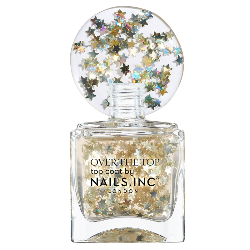 NAILS INC - Nail Polish Confetti Topper - Star Spotting in Soho
