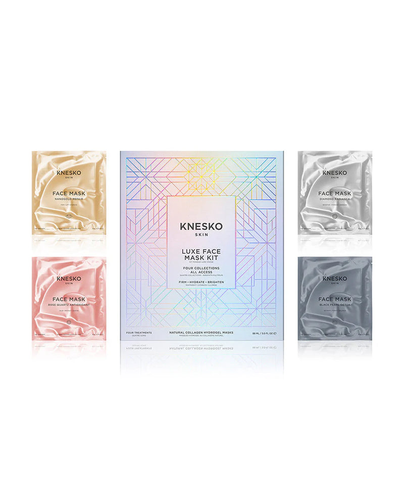 Knesko Luxe Mask & Meditation - 4-Collection Collagen Face Mask Kit