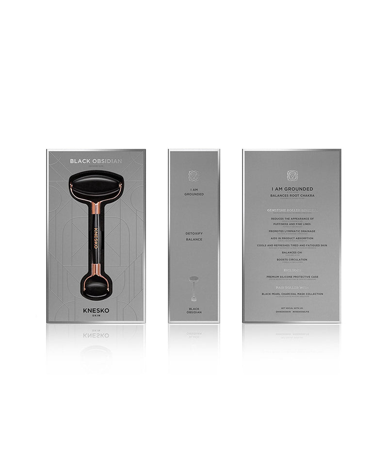 Knesko Obsidian Gemstone Roller