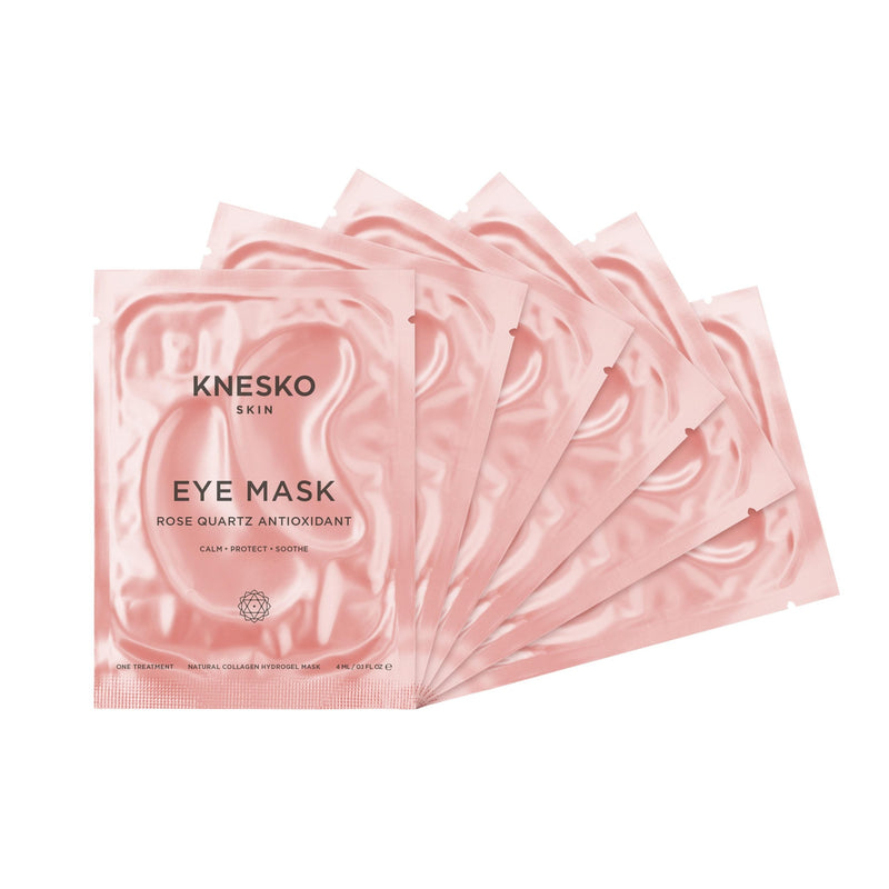 Knesko Rose Quartz Antioxidant Collagen Eye Mask