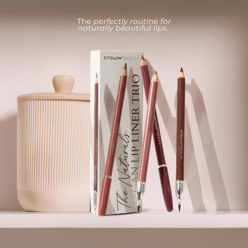 Fitglow Beauty The Naturals Vegan Lip Liners Trio