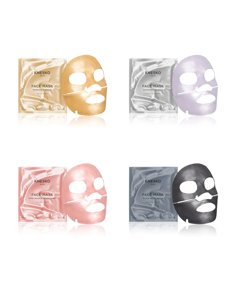 Knesko Luxe Mask & Meditation - 4-Collection Collagen Face Mask Kit