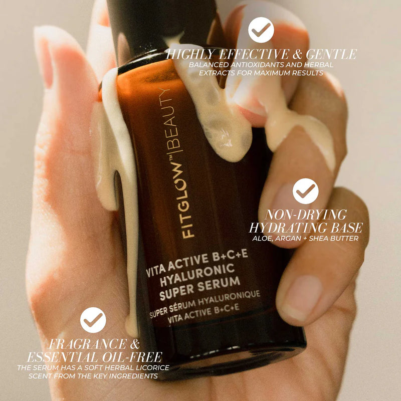 Fitglow Beauty Vita Active B + C + E Hyaluronic Super Serum