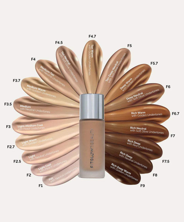 Fitglow Beauty FOUNDATION+ HERBAL HYALURONIC AND VITAMIN C PHOTO-FILTERING FOUNDATION.