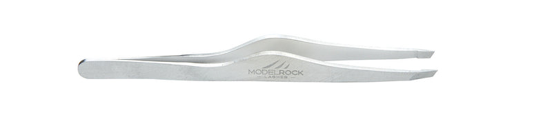Modelrock Tweezers - Slanted Stainless Steel - CULT COSMETICA