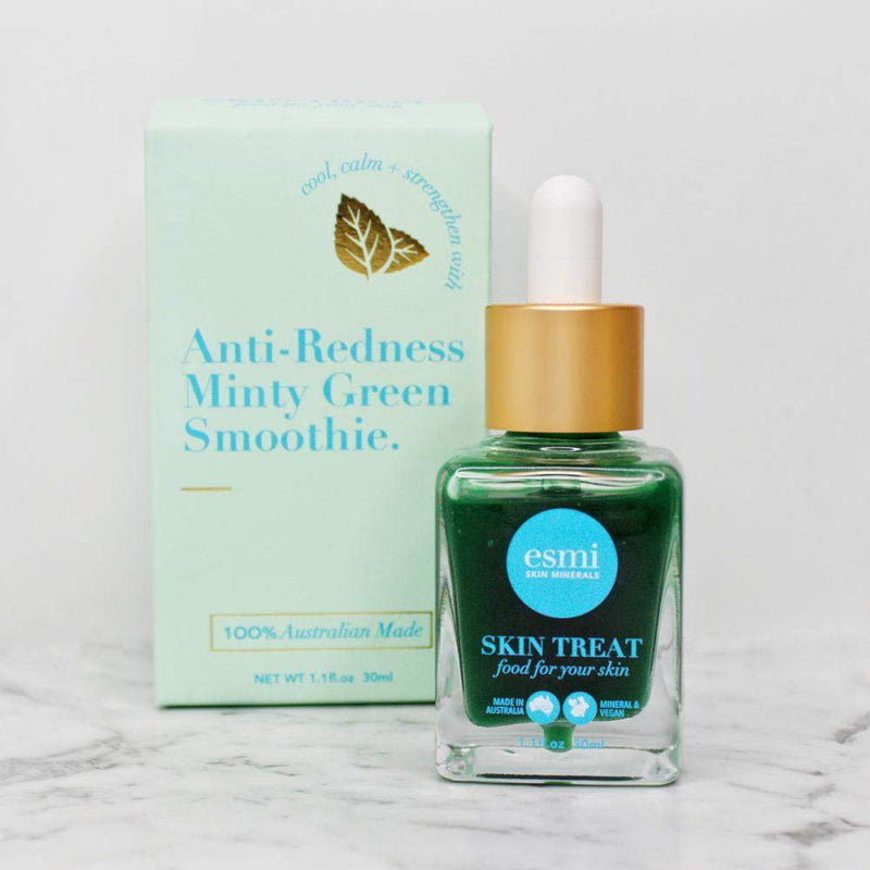 esmi Skin Minerals Anti-Redness Minty Green Smoothie Serum - CULT COSMETICA