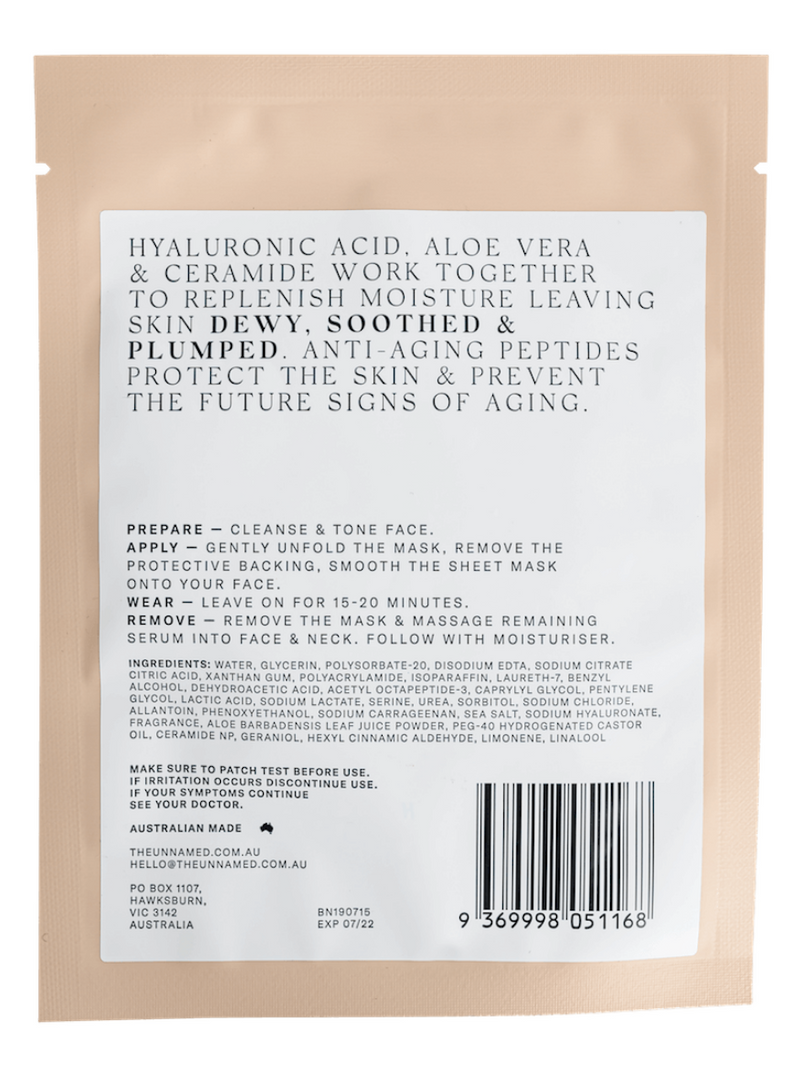 The Unnamed Hydrating and Anti-Aging Sheet Mask